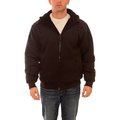 Tingley Workreation Heavyweight Insulated Hoodie, Black, Polyester/Cotton, 3XL S78143.3X